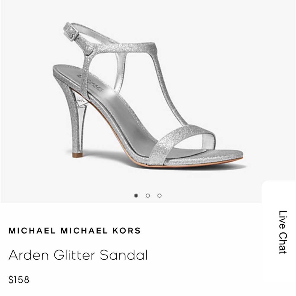 MICHAEL MICHAEL KORS Arden Glitter Sandal GOLD
